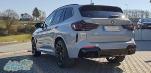 BMW X3 M Heck und Seitenansicht
